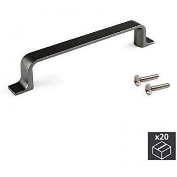 Tirador de Mueble Kobe 132mm Zamak Titanio