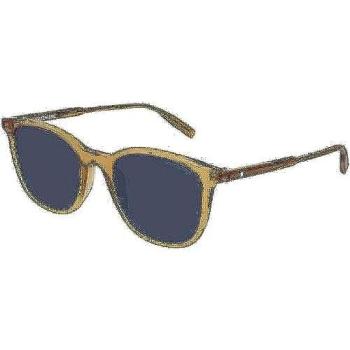 Montblanc MB0006S 004 – Braune Herren-Sonnenbrille (Acetat)