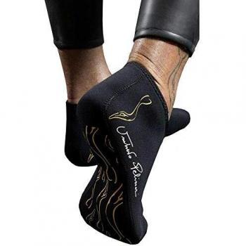Omer UP-N1 Adult Short Socks (Unisex) – Schwarz/Mehrfarbig – XS, 1,5 mm Weichheit