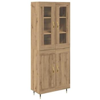 Engineered Wood Highboard Set in Artisan Oak – 69.5×34×180 cm (vidaXL)