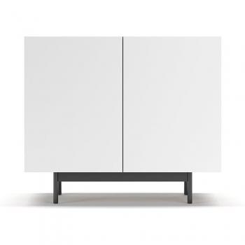 Buffet Symétrique Chêne Clair-Blanc