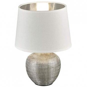 Lampada da scrivania con paralume in tessuto