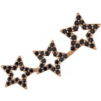 Ear Candy Pendiente Trepador – Oro Rosa y Plata