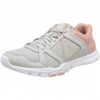 Reebok Women's Yourflex Trainette 10 Mt Workout Shoes (Skull Grey/Chalk Pink/White)