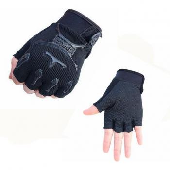 Guantes de medio dedo para niños con camuflaje