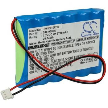 Nuova batteria Vhbw 3700mAh 7,2V NiMH per sistema d'allarme 300-03866