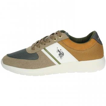 U.S. Polo Assn FAREL4027S9/MY1 Herren-Fußball-Sneaker Größe 41 – Beige/Grün