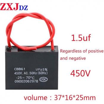 Condensador de Arranque 1,5 µF 450 V para Ventiladores