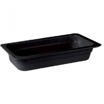 Mélamine Plate Noir GN 1/3 H 65‑100 mm – Pujadas