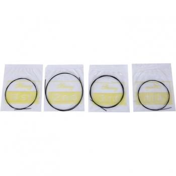 4Pcs Ukulele String Replacement Set Black Nylon for 21 23 26