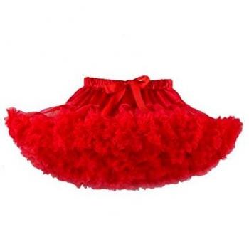 Ballet Pettiskirt – Red Frilly Tulle, Baby XS