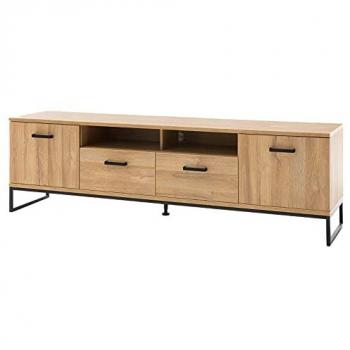 Rangement TV chêne Grandson – 201 × 60 × 44 cm
