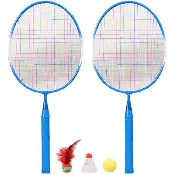 Kit de Bádminton para Niños: 2 Raquetas y 3 Bolas de Nylon