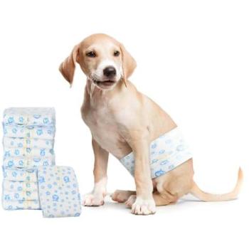 VidaXL Dog Diapers: 30 White M Disposables