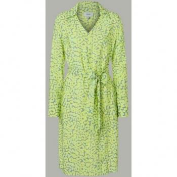 MORE Knielanges Kleid mit Bindegürtel, Größe 42