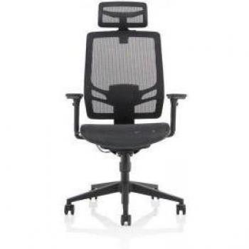 Ergo Twist Chair Black Mesh Seat Mesh Back with Headrest KC0299