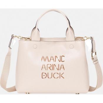 Bolso pequeño tipo tote Mandarina Duck beige