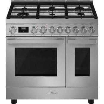 Stainless Steel Portofino 90cm Dual Fuel Kitchen Range – Premium Build