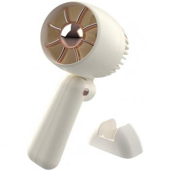 Mini Portable Cooling Fan – Long Battery Life, Hair Dryer Shape, USB Rechargeable Handheld Fan