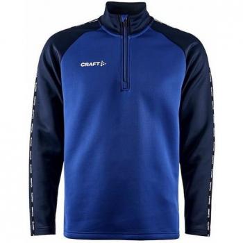 Sweatshirt, Craft Squad 2.0, Half Zip, Club Cobolt Navy – Size Small Male