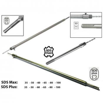 Asta fresa SDS Max/Plus, tazza carotatrice in acciaio, 1,5 cm