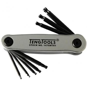Teng Tools 1476NTX1 | Precision 8-Piece Ball Point TORX Key Set