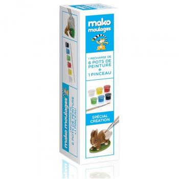 Recharge de 6 pots de peinture Mako