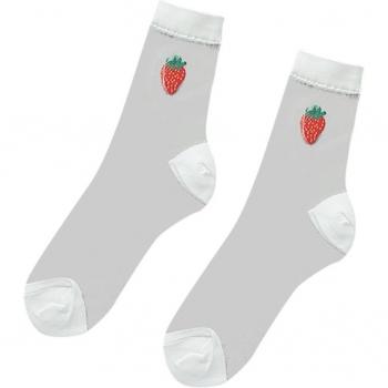 Chaussettes en Soie avec Design de Verre