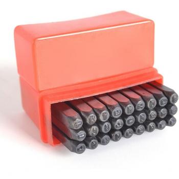 27pcs Alphabet Stamping Punch Set for DIY Leather Projects