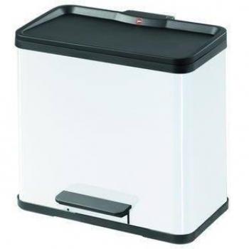 Contenedor de residuos reciclables, altura: 440mm, interior 3x 11L, color blanco