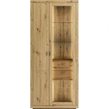 Chandler Vitrine Set One – Eiche Artisan, braun