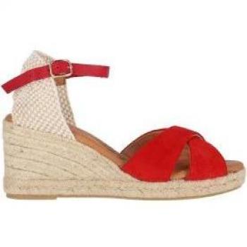 Chika10 Alpargatas de Cuña para mujer Cibeles 12 en Rojo