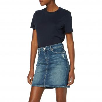 Jupe en denim Tommy Jeans Regular, Femme, Bleu (Cali Mid BL COM 911), Small