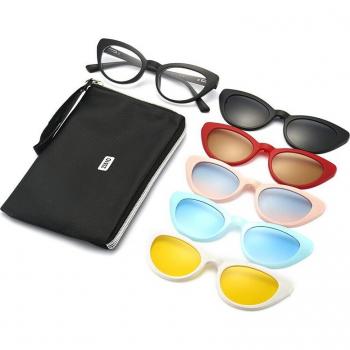 KANDREA Gafas de Sol Polarizadas para Mujer con Lentes Magnéticas 2351d
