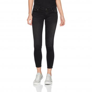 ONLY Onldylan Low Pushup Sk An Jea Rea2200, Vaqueros Skinny para Mujer, Negro
