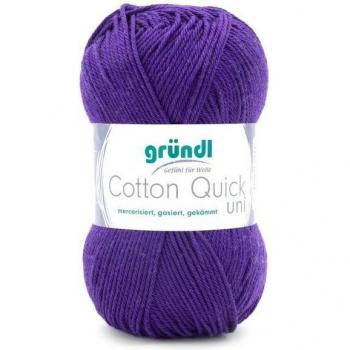 Gründl Häkelwolle Cotton Quick 50 g uni pflaume