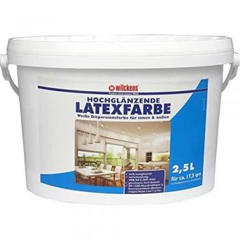 Wilckens 2,5 L Latexfarbe Weiß Hochglanz