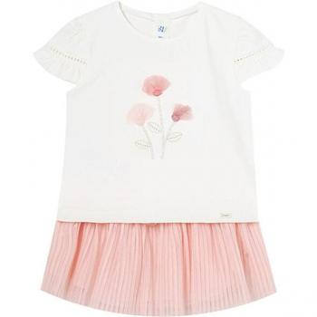 Mayoral Set T-Shirt und Rock 1932 Rosa Regular Fit