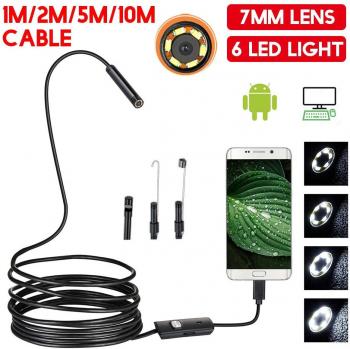7mm Adjustable Endoscope with 6LED Lighting