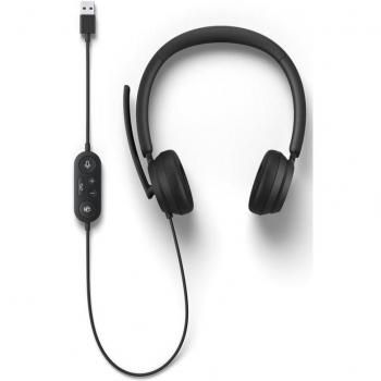 Écouteurs USB avec micro Microsoft Noir