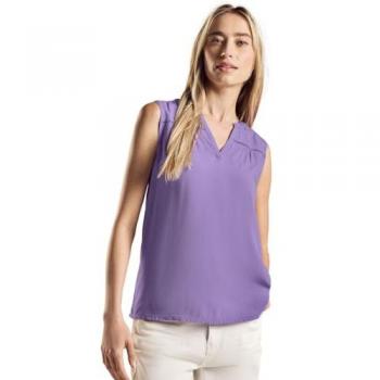 Lila Blusentop für Frauen von STREET ONE mit Tape-Details