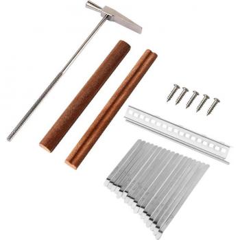 Kalimba de Pulgar 17 Teclas con Llaves de Acero y Madera