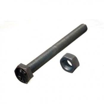 Premium Hex Bolt Set Screw Collection, Grade 8.8 Steel Construction, M10 x 100mm Dimensions + BZP Nuts (Pack of 50)