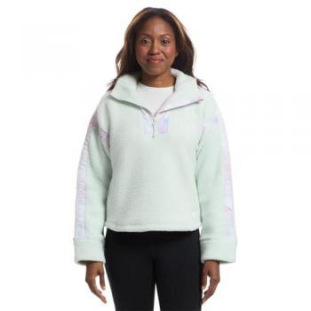Helly Hansen Damen-Fleece Imperial Pile, halbzippt, Grün/Weiß, Größe L