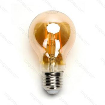 Lampadina LED 8W A60 Filamento Ambrato E27 850 Lumen Luce Calda