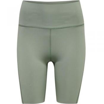 Grüne Hummel Damen-Hochwaist Sportshorts MT Grace – XS
