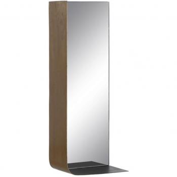 Oglinda decorativa 20 x 12 x 50 cm Metallo Nero Auriu