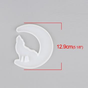 Molde de Silicona Lobo Blanco + Luna (Cola de Pez) – 1 Pieza