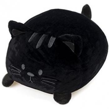 Cojín Gato Suave Negro Balvi