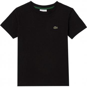 T-shirt nera logo ricamo